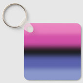 Gradient Omnisexual Pride Flag - Allesexual Flag Schlüsselanhänger (Vorderseite)