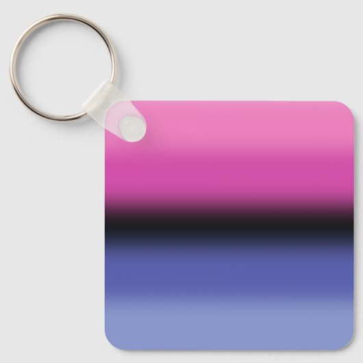 Gradient Omnisexual Pride Flag - Allesexual Flag Schlüsselanhänger (Vorderseite)