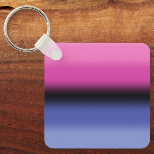 Gradient Omnisexual Pride Flag - Allesexual Flag Schlüsselanhänger (Vorderseite)