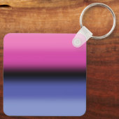 Gradient Omnisexual Pride Flag - Allesexual Flag Schlüsselanhänger (Rückseite)