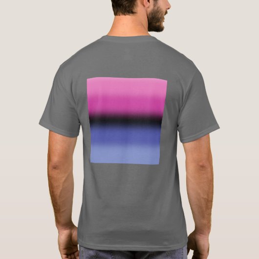 Gradient Omnisexual Pride Flag - Allesexual Flag T-Shirt (Rückseite)