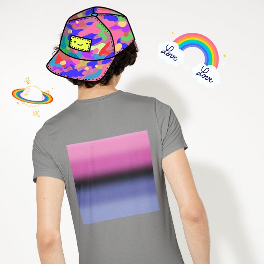 Gradient Omnisexual Pride Flag - Allesexual Flag T-Shirt