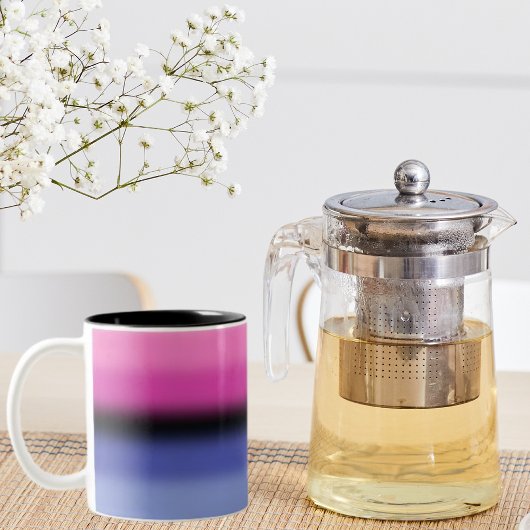 Gradient Omnisexual Pride Flag - Allesexual Flag Zweifarbige Tasse