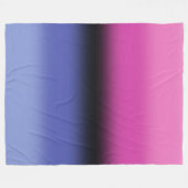 Gradient Omnisexuelle Pride-Flagge – Omnisexuelle Fleecedecke (Vorderseite (Horizontal))