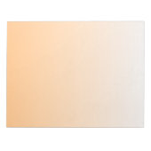 Gradient Orange und White Notizblock (Vorderseite)