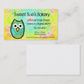 Gradient Owl Visitenkarte (Vorne/Hinten)