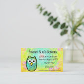 Gradient Owl Visitenkarte (Stehend Vorderseite)