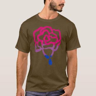 Gradient Painted Rose Lgbt Gay Pride Monat T-Shirt