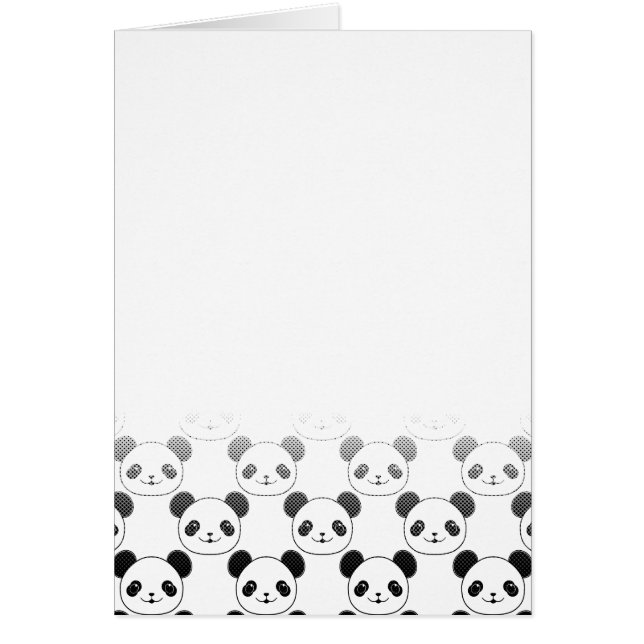 Gradient Panda Bear Muster (Vorne)