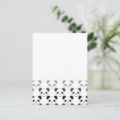 Gradient Panda Bear Muster Postkarte (Stehend Vorderseite)