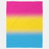 Gradient Pansexuelle Pride-Flagge – Bunte Pan-Flag Fleecedecke (Vorderseite)
