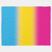 Gradient Pansexuelle Pride-Flagge – Bunte Pan-Flag Fleecedecke (Vorderseite (Horizontal))