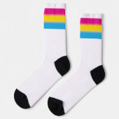 Gradient Pansexuelle Stolz  Socken (Linkes Detail)