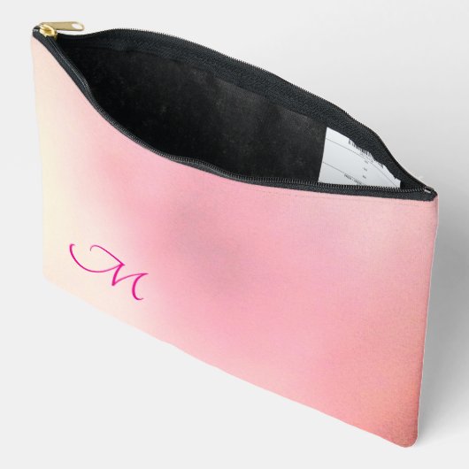 Gradient Pastel Pink kann anfänglich bearbeiten Zubehörtasche (Offen)