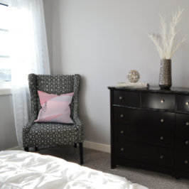 Gradient pastellfarbige Koralle Name Throw Kissen