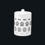 Gradient Paw Prints in Schwarz & Weiß & Grau<br><div class="desc">Dog Pfow Druck in Farbverlauf (weiß,  grau und schwarz). Originelles Design.</div>