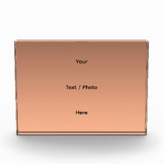 Gradient Pfirsich - hell bis tief | Saisonale Stim Fotoblock