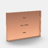 Gradient Pfirsich - hell bis tief | Saisonale Stim Fotoblock (Links)