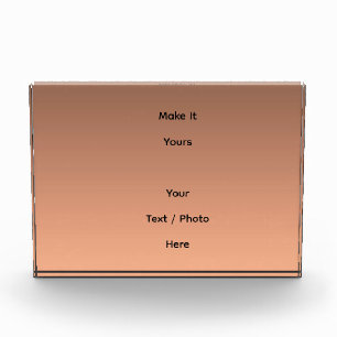 Gradient Pfirsich - hell bis tief Saisonale Stim Fotoblock