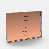 Gradient Pfirsich - hell bis tief | Saisonale Stim Fotoblock (Links)