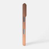 Gradient Pfirsich - hell bis tief | Saisonale Stim iPhone Hülle (Rechte Seite)