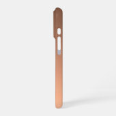 Gradient Pfirsich - hell bis tief | Saisonale Stim iPhone Hülle (Linke Seite)