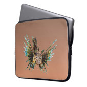 Gradient Pfirsich - hell bis tief | Saisonale Stim Laptopschutzhülle (Vorderseite Links)