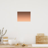 Gradient Pfirsich - hell bis tief | Saisonale Stim Poster (Küche)
