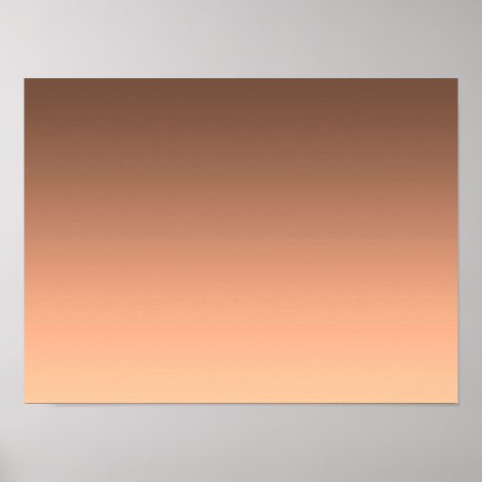 Gradient Pfirsich - hell bis tief | Saisonale Stim Poster (Vorne)