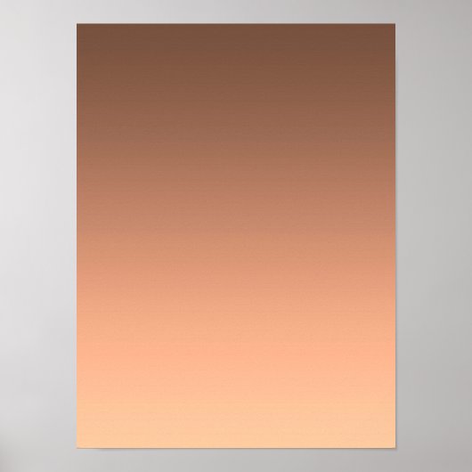 Gradient Pfirsich - hell bis tief | Saisonale Stim Poster (Vorne)