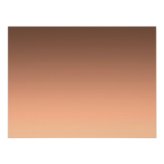 Gradient Pfirsich - hell bis tief | Saisonale Stim Poster (Vorderseite)