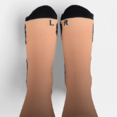 Gradient Pfirsich - hell bis tief | Saisonale Stim Socken (Oben)