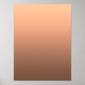 Gradient Pfirsich - tief zu hell | Saisonale Stimm Poster (Vorne)