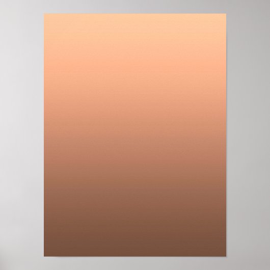 Gradient Pfirsich - tief zu hell | Saisonale Stimm Poster (Vorne)