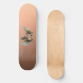 Gradient Pfirsich - tief zu hell | Saisonale Stimm Skateboard (Vorderseite)
