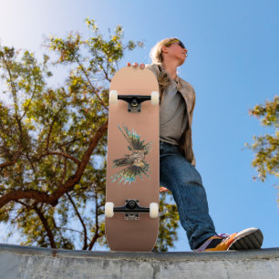 Gradient Pfirsich - tief zu hell Saisonale Stimm Skateboard