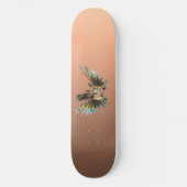 Gradient Pfirsich - tief zu hell | Saisonale Stimm Skateboard (Vorderseite)