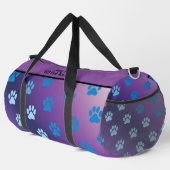 Gradient-Pfotenabdruck Stilvolles Monogramm Person Duffle Bag (Rechte Ecke)