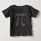 Gradient Pi Symbol Digits Math | Happy Pi Day Baby T-shirt (Vorderseite)