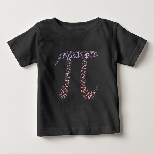 Gradient Pi Symbol Digits Math | Happy Pi Day Baby T-shirt (Vorderseite)
