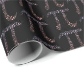 Gradient Pi Symbol Digits Math | Happy Pi Day Geschenkpapier (Rolleneckpunkt)