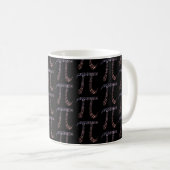 Gradient Pi Symbol Digits Math | Happy Pi Day Kaffeetasse (VorderseiteRechts)