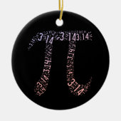 Gradient Pi Symbol Digits Math | Happy Pi Day Keramik Ornament (Vorne)