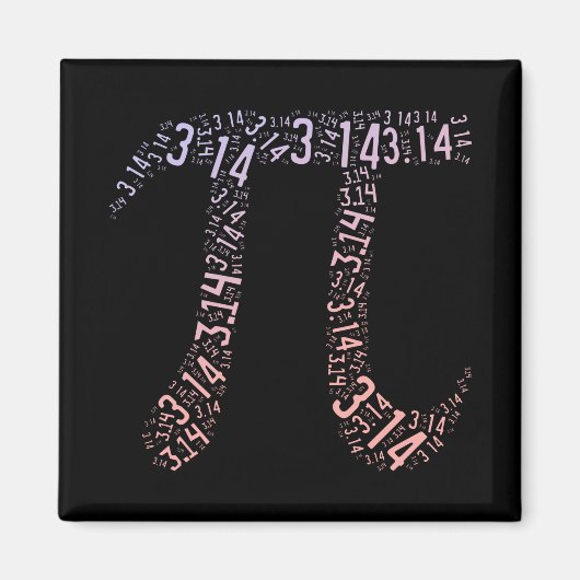 Gradient Pi Symbol Digits Math | Happy Pi Day Magnet (Vorne)