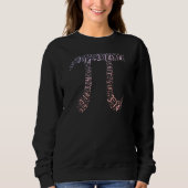 Gradient Pi Symbol Digits Math | Happy Pi Day Sweatshirt (Vorderseite)