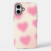 Gradient Pink Heart Case-Mate iPhone Hülle (Rückseite)