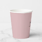 Gradient Pink Party Cups Disposable Coffee Cups Pappbecher (Rechts)