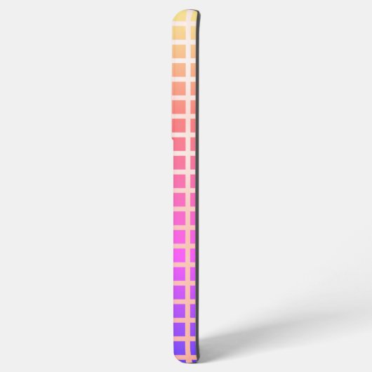 Gradient Pixel Grid Samsung Galaxy Hülle (Rückseite (Horizontal))