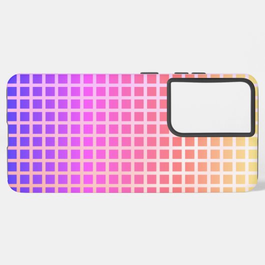 Gradient Pixel Grid Samsung Galaxy Hülle (Linke Seite)