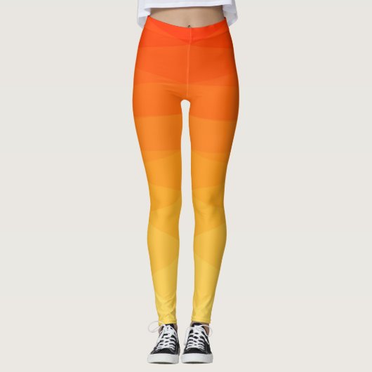 Gradient Polygonal Design Leggings (Vorderseite)